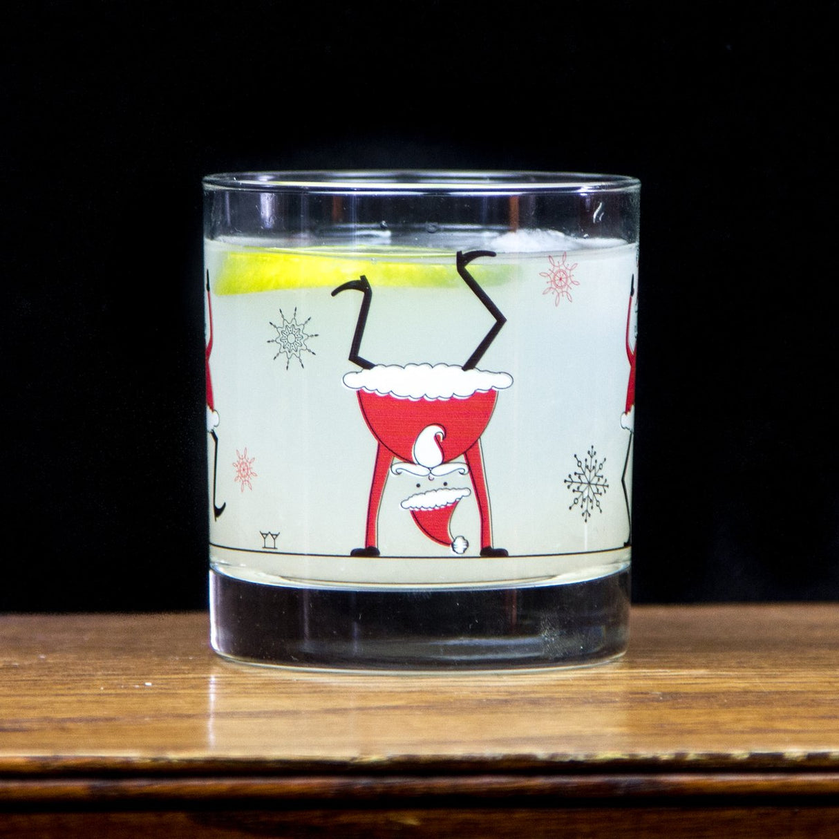 "He Sees You When You're Drinking" Rocks Glass