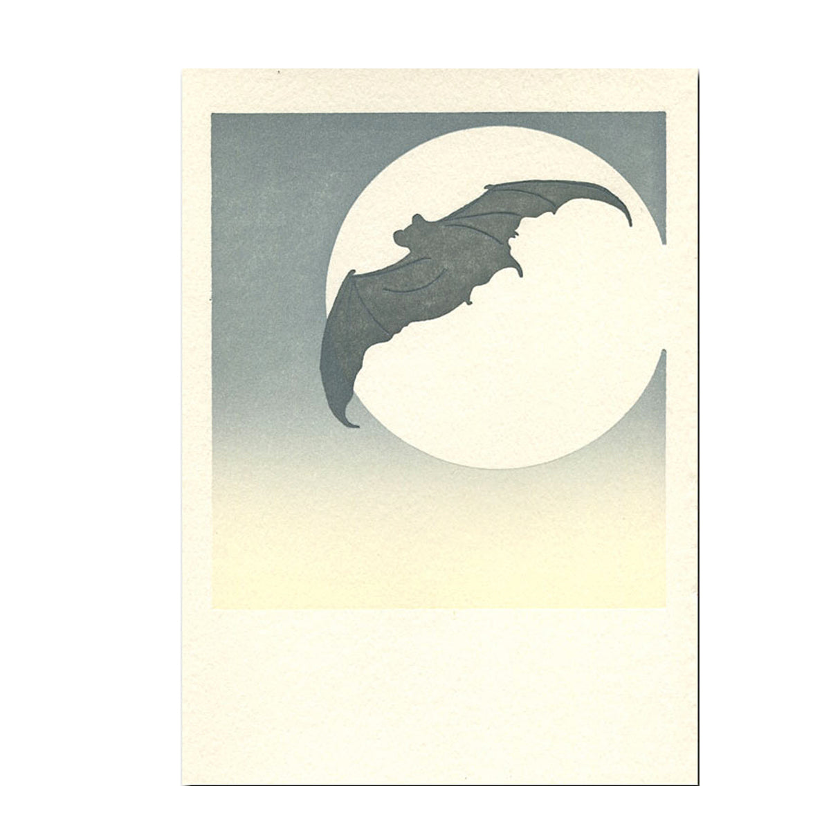 Moon Bat Greeting Card