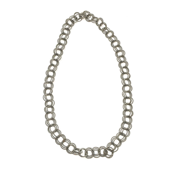 Long Piano Wire Infinity Chain Necklace