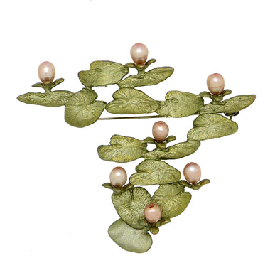 Water Lilies Brooch by Michael Michaud