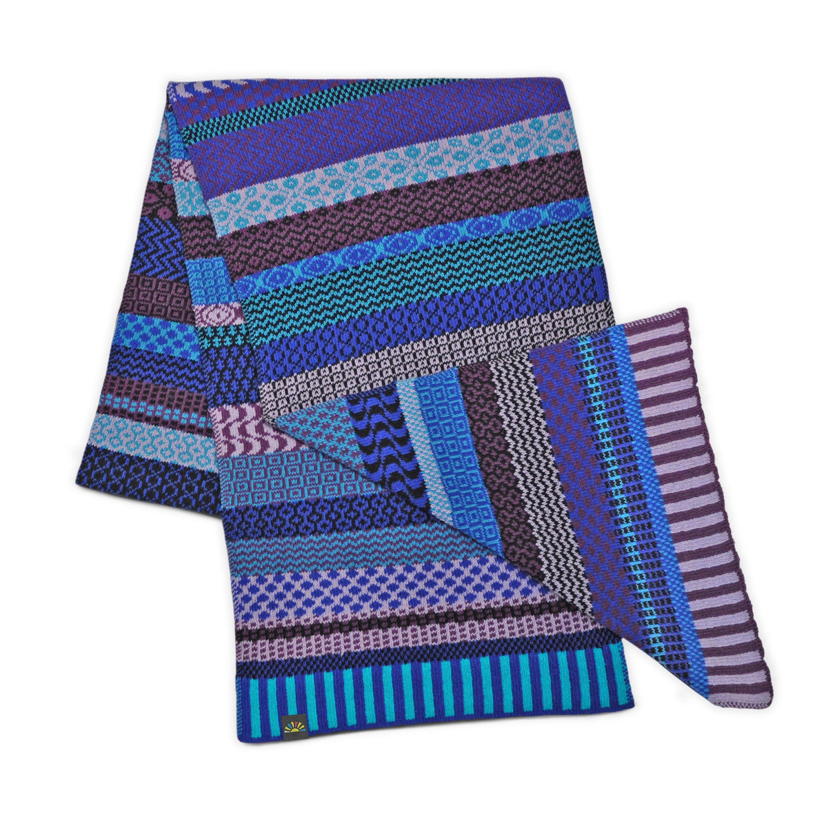 Blue Raspberry Recycled Scarf