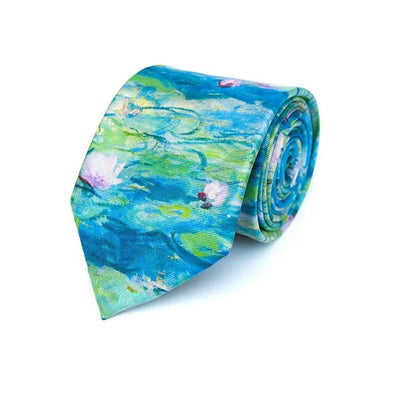 Monet Water Lillies Tie